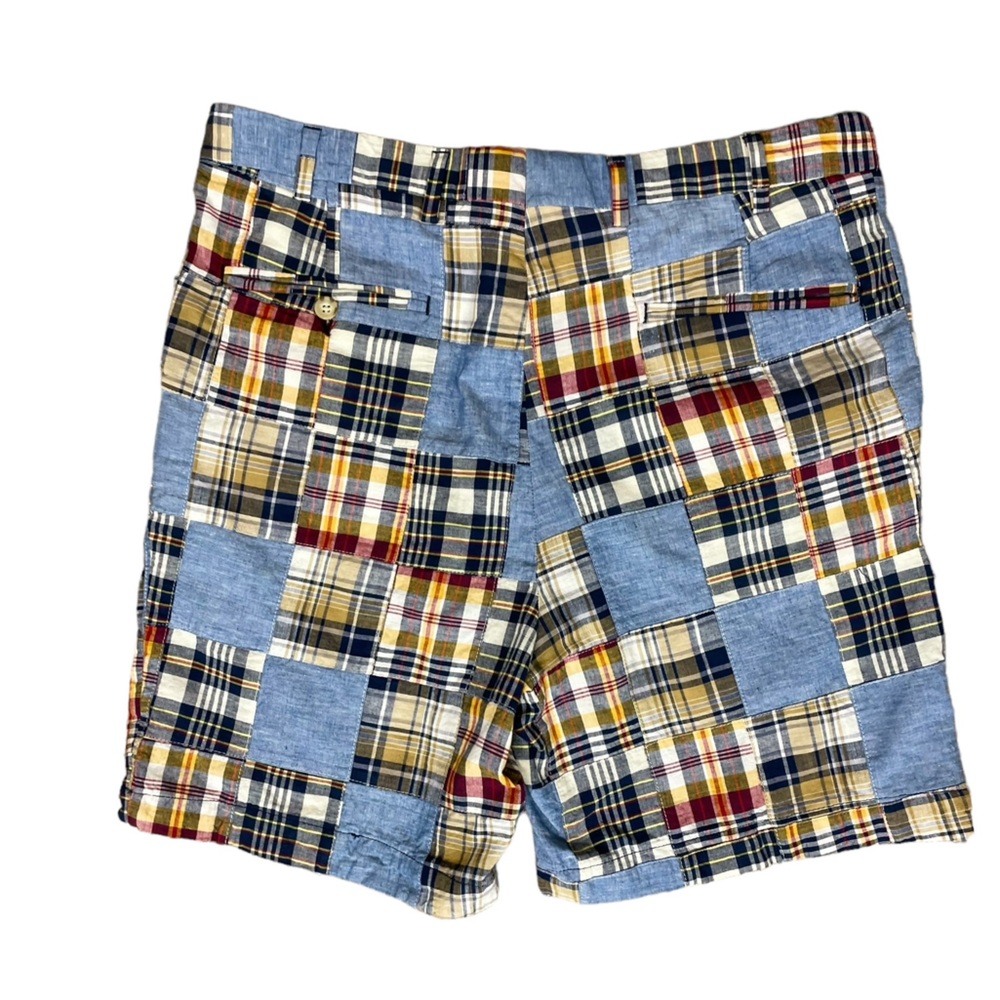 Berle Madras Plaid Patchwork Shorts - Picture 4 of 10